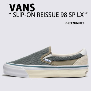 VANS oY Xj[J[ SLIP-ON REISSUE 98 SP LX GREEN MULTI VN000MXHBGK Xb| CV[ O[ }` Y fB[X jp p