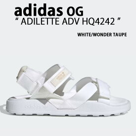 adidas アディダス サンダル ADILETTE アディレッタ アドベンチャー HQ4242 CLOUD WHITE CORE WHITE WONDER TAUPE クラウドホワイト コアホワイト ワンダートープ メンズ レディース【中古】未使用品