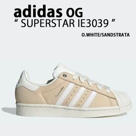 adidas originals アディダス レディース スニーカー SUPERSTAR W IE3039 スーパースター WHITE SAND STRATA シューズ レザー 本革 ホワイト サンドストラト 【中古】未使用品