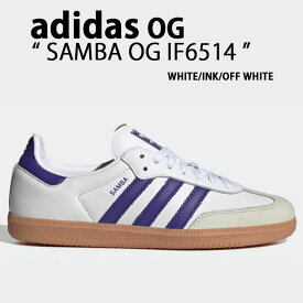 adidas originals アディダス スニーカー SAMBA OG IF6514 サンバ オリジナル WHITE INK GUM シューズ スエードアッパー 本革 ホワイト インク ガムラバーソール テラス系 Tトゥ メンズ レディース【中古】未使用品