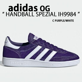 adidas Originals アディダス スニーカー HANDBALL SPEZIAL IH9984 COLLEGE PURPLE WHITE ハンドボール スペツィアル スエード シューズ テラス系 Tトゥ パープル ホワイト メンズ レディース 【中古】未使用品