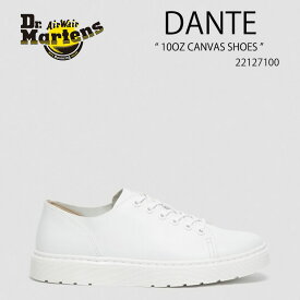 Dr.Martens ドクターマーチン スニーカー Dante CANVAS SHOES WHITE 22127100 10Oz Canvas シューズ ダンテ キャンパス ホワイト メンズ レディース 男性用 女性用 男女兼用【中古】未使用品