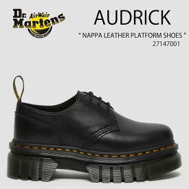 Dr.Martens ドクターマーチン レザーシューズ AUDRICK NAPPA LEATHER PLATFORM SHOES 27147001 Black Nappa Lux 3ホール 厚底 シューズ ブラック メンズ レディース 男性用 女性用 男女兼用【中古】未使用品