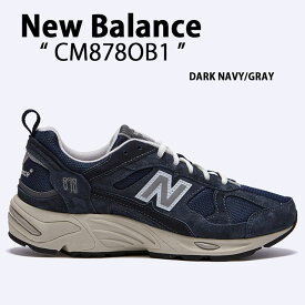 New Balance ニューバランス スニーカー CM878OB1 NAVY GRAY DENIM シューズ NewBalance CM878 ニューバランスCM878 スエード メッシュ ネイビー グレー メンズ レディース 【中古】未使用品