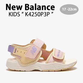 New Balance ニューバランス キッズ サンダル NewBalance 4250 PINK キッズシューズ ピンク イエロー アイボリー ベルクロ K4250P3P ベビー用 キッズ用 ジュニア用 子供用【中古】未使用品