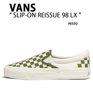 VANS oY Xj[J[ CHECKERBOARD SLIP-ON REISSUE 98 LX PESTO VN000CSECIB Xb| CV[ yXgY fB[X jp p
