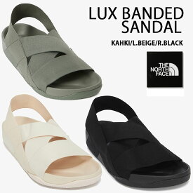 THE NORTH FACE ノースフェイス バンド サンダル LUX BANDED SANDAL バンドサンダル クロスバンド アウトドアスリッパ KHAKI BEIGE BLACK ベルトサンダル ロゴ カーキ ベージュ ブラック メンズ レディース NS98Q02A/B/C【中古】未使用品