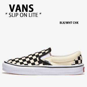 VANS oY Xj[J[ SLIP ON LITE BLACK WHITE CHECKER BOARD V98 LITE Xb| Cg ubN zCg `FbJ[{[h Y fB[X jp p