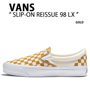 VANS oY Xj[J[ SLIP-ON REISSUE 98 LX CHECKERBOARD HARVEST GOLD VN000CSEBL2 Xb| CV[ `FbJ[{[h n[xXgS[h Y fB[X jp p