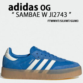 adidas アディダス スニーカー SAMBAE W JI2743 FTWWHT/SILVMT/GUM3 サンベイ ウィメンズ シューズ フットウェアホワイト シルバー ガム レディース プラットフォーム 厚底【中古】未使用品