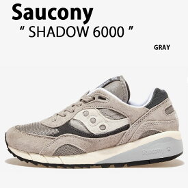 Saucony サッカニー スニーカー SAHDOW 6000 S70441-46 GRAY シューズ シャドー6000 グレー レザー メンズ レディース 男性用 女性用