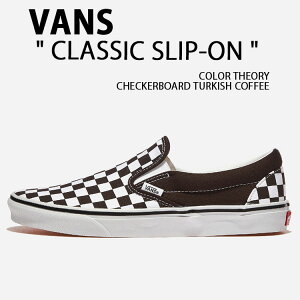 VANS oY Xj[J[ CLASSIC SLIP-ON COLOR THEORY CHECKERBOARD TURKISH COFFEE VN000D03D4C NVbN Xb| J[ZI[ `FbN{[h ^[LbV R[q[ Y fB[X jp p