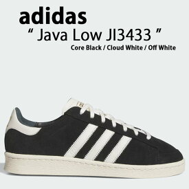 adidas originals アディダス スニーカー Java Low JI3433 Core Black / Cloud White / Off White ガムソール スエード テラス系 T-トゥ コアブラック クラウドホワイト オフホワイト メンズ レディース【中古】未使用品