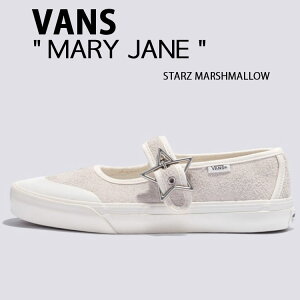 VANS バンズ シューズ MARY JANE STARZ MARSHMALLOW VN000CRRCCZ メリージェーン スターズ マシュマロ スエード バレエコア スター ストラップシューズ レディース 女性用