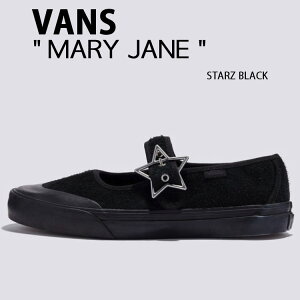 VANS バンズ シューズ MARY JANE STARZ BLACK VN000CRRCJJ メリージェーン スターズ ブラック スエード バレエコア スター ストラップシューズ レディース 女性用