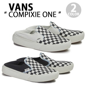 VANS oY Xb| ~[ COMPIXIE ONE RsNT[ CHEKERBOARD `FbJ[{[h BLACK ubN VN0A45J5R6R WHITE zCg VN0A45J5Q4O 2WAY SLIP-ON Y