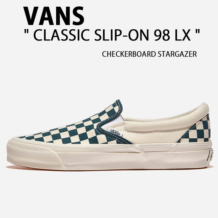 楽天市場】VANS バンズ スニーカーCLASSIC SLIP-ON 98 LX CHECKERBOARD 
