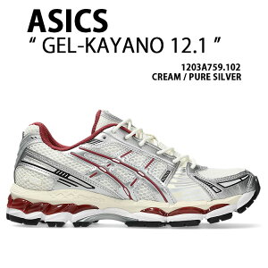 asics AVbNX Xj[J[ GEL-KAYANO 12.1 1203A759-102 CREAM SILVER RED V[Y QJm12.1 jOV[Y bV N[ Vo[ bh Y fB[X