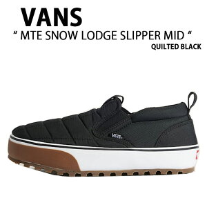 VANS �o���Y �X�j�[�J�[ MTE SNOW LODGE SLIPPER MID QUILTED BLACK VN000D2ABLA MTE �X�m- ���b�W �X���b�p�[ �~�b�h �N�D�C�e�B�B�h�D �u���b�N �j���p �����p