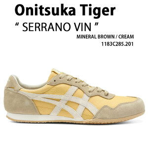 Onitsuka Tiger �I�j�c�J�^�C�K�[ �X�j�[�J�[ SERRANO VIN BROWN CREAM 1183C285.201 �V���[�Y �Z���[�m ���B�� �u���E�� �N���[�� �����Y ���f�B�[�X