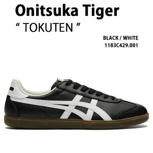 Onitsuka Tiger �I�j�c�J�^�C�K�[ �X�j�[�J�[ TOKUTEN �V���[�Y �g�N�e�� ���U�[�A�b�p�[ BLACK WHITE �u���b�N �z���C�g �����Y ���f�B�[�X 1183C429.001