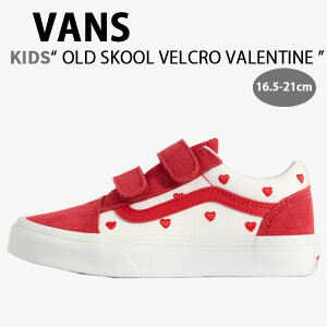VANS �o���Y �L�b�Y �X�j�[�J�[ KIDS OLD SKOOL VELCRO VALENTINE RACING RED TRUE WHITE VN000CYDJV6 �I�[���h�X�N�[�� �x���N�� �o�����^�C�� ���[�V���O ���b�h �g�D���[ �z���C�g �L�b�Y�p �q���p �W���j�A�p