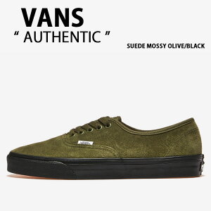 VANS �o���Y �X�j�[�J�[ AUTHENTIC SUEDE MOSSY OLIVE BLACK VN000Z75GFB �I�[�Z���e�B�b�N �X�G�[�h ���b�V�[ �I���[�u �u���b�N �j���p �����p