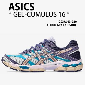 asics �A�V�b�N�X �X�j�[�J�[ GEL-CUMULUS 16 GRAY BISQUE 1203A763-020 �V���[�Y �Q���L�������X16 �O���[ �p�[�v�� �����j���O�V���[�Y ���b�V�� �����Y ���f�B�[�X