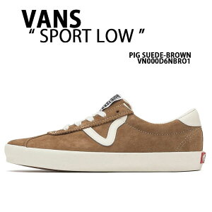VANS �o���Y �X�j�[�J�[ SPORT LOW PIG SUEDE BROWN VN000D6NBRO1 �V���[�Y �X�|�[�c���[ �s�b�O�X�G�[�h �u���E�� �X�E�F�[�h�V���[�Y ���g���f�U�C�� �����Y ���f�B�[�X
