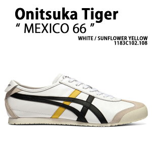 Onitsuka Tiger �I�j�c�J�^�C�K�[ �X�j�[�J�[ MEXICO 66 1183C102.108 WHITE YELLOW �V���[�Y ���L�V�R 66 �z���C�g �C�G���[ ���[�e�N�X�j�[�J�[ ���[�e�N�V���[�Y ���� �����Y ���f�B�[�X �j���p �����p