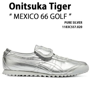 Onitsuka Tiger �I�j�c�J�^�C�K�[ �S���t�X�j�[�J�[ MEXICO 66 GOLF �V���[�Y ���L�V�R66 �S���t �X�p�C�N���X PURE SILVER �����Y ���f�B�[�X 1183C557.020