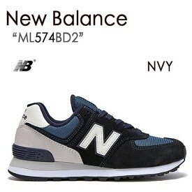 New Balance ニューバランス スニーカー 574 NAVY ネイビー ML574BD2【中古】未使用品
