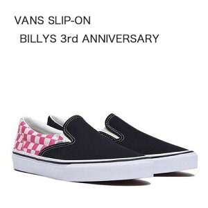 VANS @Y Xj[J[ oY SLIPON BILLYS 3rd ANNIVERSARY oY r[Y Xb| sN V98R `FbJ[{[h