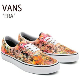 VANS ヴァンズ スニーカー バンズ ERA エラ タイダイ オレンジ VN0A54F14FK メンズ 男性用【中古】未使用品