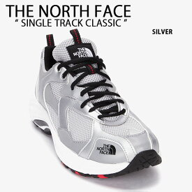 THE NORTH FACE ノースフェイス スニーカー SINGLE TRACK CLASSIC シューズ ランニングシューズ トレッキングシューズ アウトドア キャンプ ジム ランニング WHITELABEL シルバー メンズ レディース NS97N03J【中古】未使用品