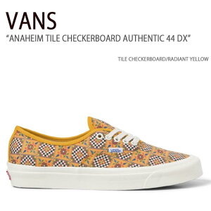 VANS oY Xj[J[ ANAHEIM TILE CHECKERBOARD AUTHENTIC 44 DX TILE CHECKERBOARD RADIANT YELLOW AinC^C`FbJ[{[hI[ZeBbN44fbNX CG[ V[Y Y fB[X VN0A5KX4