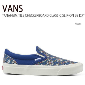 VANS oY Xj[J[ ANAHEIM TILE CHECKERBOARD CLASSIC SLIP-ON 98 DX MULTI AinC^C`FbJ[{[hNVbNXb|98fbNX }` @Y V[Y Y fB[X VN0A5KX8B0S1