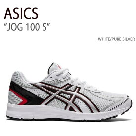 ASICS アシックス スニーカー JOG 100 S WHITE PURE SILVER ジョグ100S ホワイト ピュアシルバー メンズ レディース 男性用 女性用 男女兼用 1201A325-100【中古】未使用品