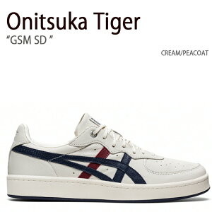 Onitsuka Tiger オニツカタイガー スニーカー GSM SD CREAM PEACOAT ジーエスエム SD クリーム ピーチコート メンズ レディース 男性用 女性用 男女兼用 1183A803.100