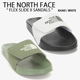 THE NORTH FACE ノースフェイス サンダル FLEX SLIDE II フレックス スライド サイズ調整 シャワーサンダル スライドサンダル スリッパー ビッグ ロゴ WHITELABEL ホワイト カーキ メンズ レディース NS98N04A/C【中古】未使用品