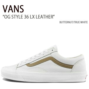 VANS oY Xj[J[ OG STYLE 36 LX LEATHER BUTTERNUT TRUE WHITE X^C 36 U[ o^[ibc gD[zCg Y jp V[Y VN0A4BVEB5K