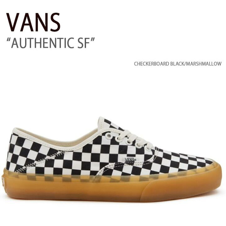 楽天市場】VANS バンズ スニーカー AUTHENTIC SF CHECKERBOARD BLACK  