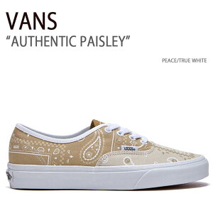 VANS oY Xj[J[ AUTHENTIC PAISLEY PEACE TRUE WHITE I[ZeBbNyCY[ s[X gD[zCg @Y V[Y Y fB[X jp jp p VN0A5KRDATI