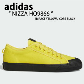 adidas アディダス スニーカー NIZZA HQ9866 ニッツァ YELLOW BLACK イエロー ブラック 70年代 スケシュー スケボーシューズ シューズ クラシック メンズ レディース 男性用 女性用 男女共用【中古】未使用品