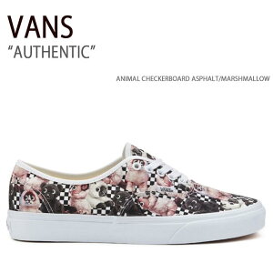 VANS oY Xj[J[ AUTHENTIC ANIMAL CHECKERBOARD ASPHALT MARSHMALLOW I[ZeBbN @Y V[Y Y fB[X VN0A5KS9QIY