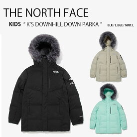 THE NORTH FACE ノースフェイス キッズ K'S DOWNHILL DOWN PARKA ダウンヒル ダウン パーカー フーディー ダウンジャケット フード ブラック ベージュ ミント キッズ 子供用 NJ1DM54U NJ1DM54T NJ1DM54S【中古】未使用品