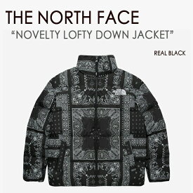 THE NORTH FACE ノースフェイス ダウン NOVELTY LOFTY DOWN JACKET ダウンジャケット WHITE LABEL ペイズリー REAL BLACK ブラック メンズ レディース 男女共用 男性用 女性用 NJ1DM76A【中古】未使用品