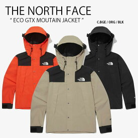 THE NORTH FACE ノースフェイス マウンテンジャケット ECO GTX MOUNTAIN JACKET ゴアテックス GORE-TEX ジャケット アウトドア 防水 ブラック ベージュ オレンジ メンズ レディース NJ2GM50A/B/D【中古】未使用品