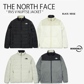 THE NORTH FACE ノースフェイス ヌプシ ジャケット RVS V NUPTSE JACKET リバーシブル reversible パディングジャケット ブラック ベージュ メンズ レディース 男女共用 男性用 女性用 NJ3NN00A NJ3NN00B【中古】未使用品