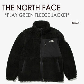 THE NORTH FACE ノースフェイス PLAY GREEN FLEECE JACKET フリース ノース WHITE LABEL ブラック NJ4FM56D NJ4FN63 メンズ レディース 男女共用 男性用 女性用【中古】未使用品